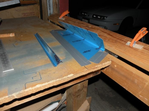 Bending brake set up and ready to go.