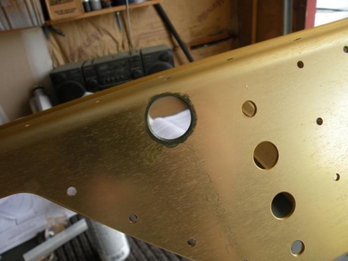 I primed the edges of the snap bushing holes.