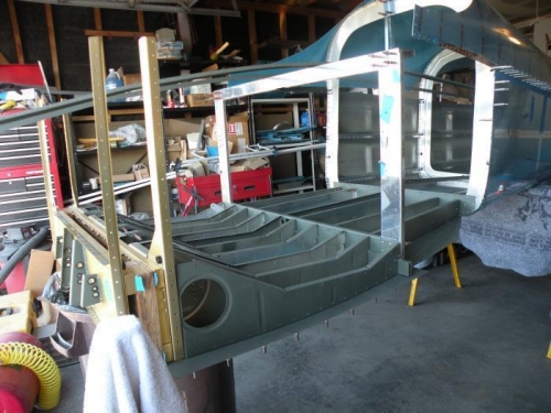 Center and Aft Fuselage Sections Joined