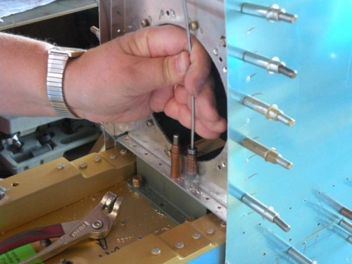 Match drilling inboard z-bracket.