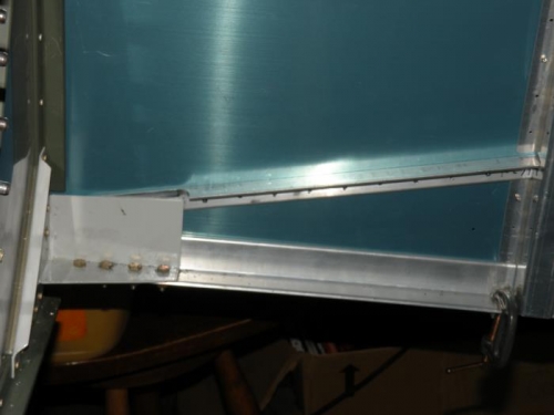 Lower longeron drilled and bolted to the lower engine mount bracket.