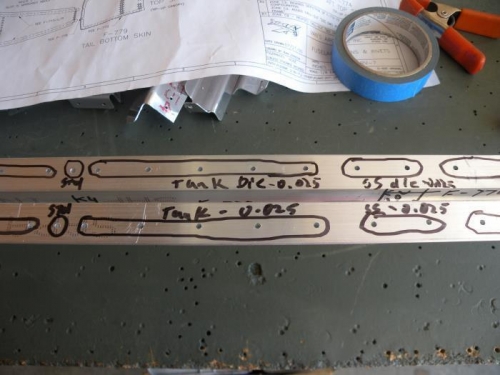 A sample of the photos documenting the countersink depths in the longerons.