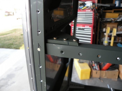 Left floor stiffener at firewall angle.