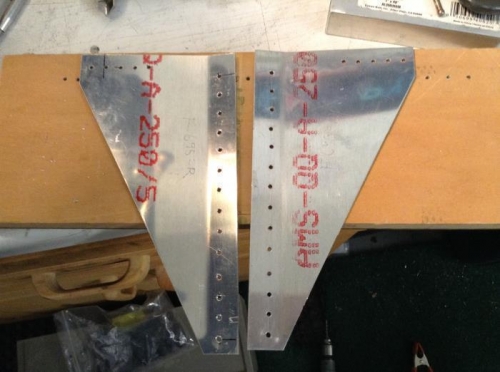 F-695 gussets pre-drilled to #40.