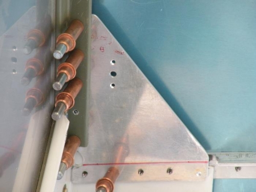 Right F-684 gusset drilled.