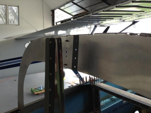 This joint will get flush rivets from the front.