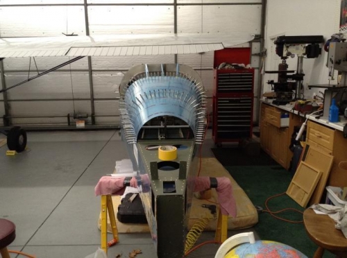 Aft view of today's progress.