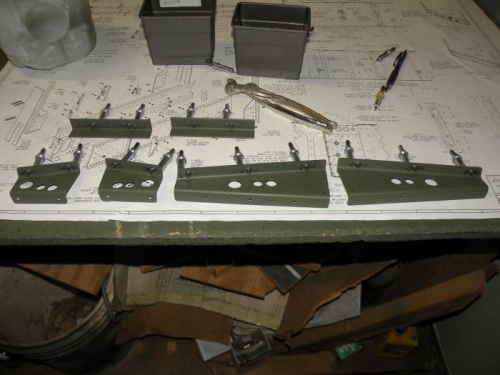 Ready to rivet nutplates.