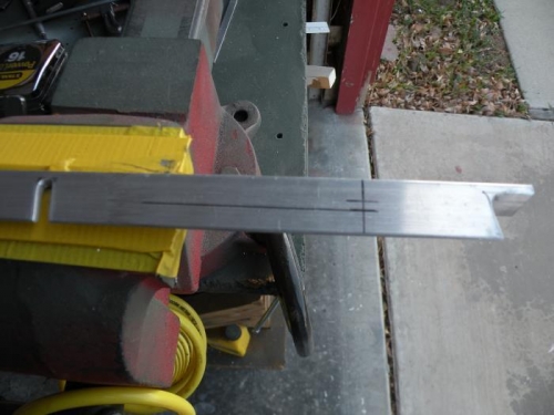 Right longeron slotted and trimmed.