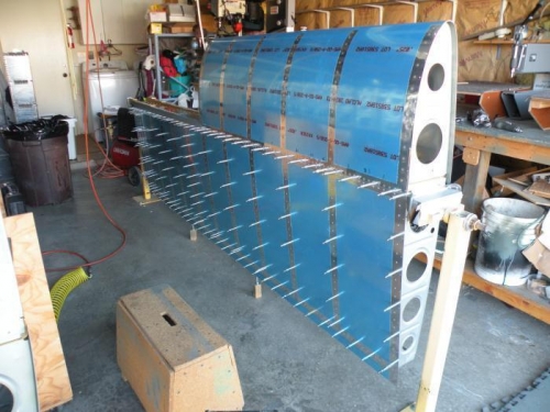 Top wing skins on for the last time. Or so I thought...