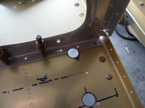 I relieved the center two seat and baggage ribs to clear snap bushings.