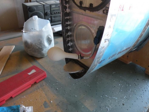 A few minutes in the light of day inflated the balloon.