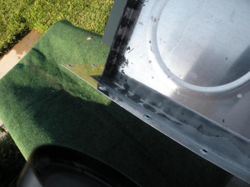 Note standing soapy water. No bubbles from the infamous aft corners.