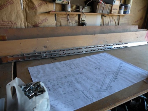 HS Rear Spar Ready for Final Drilling