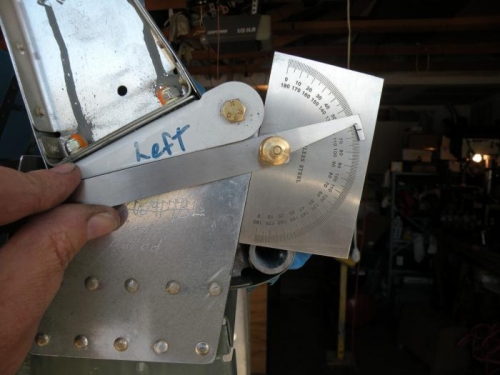 Angle at up limit = 114 degrees.