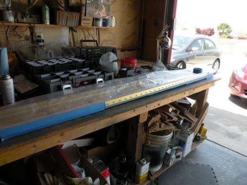 I used the spar bags as masking before priming.