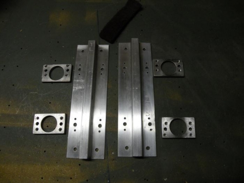 Tiedown bars an  spacers ready for prep and prime.