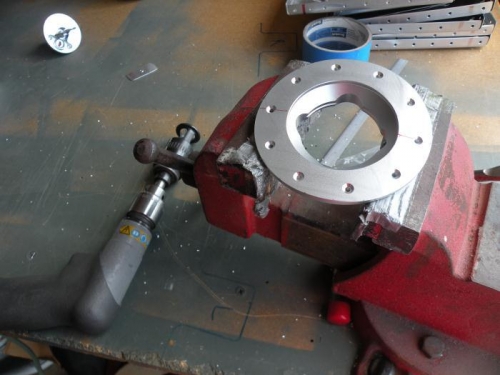 Countersunk fuel cap fittings.