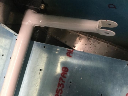 Pre-punched hole drilled out to 7/16