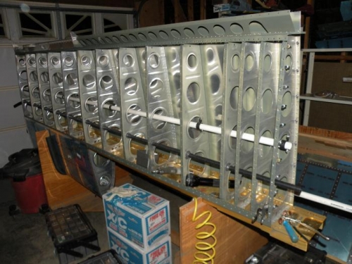 Second conduit in left wing is done.