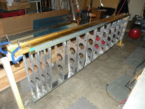 Left Wing in the stands and leveled crosswise.