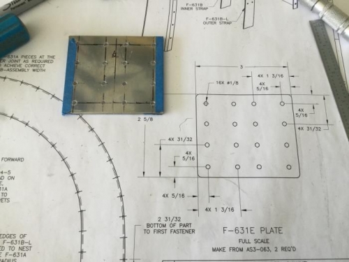 F-631E Plates Layed out and Drilled Together