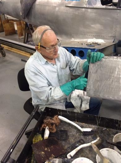 Don working on Ercoupe.