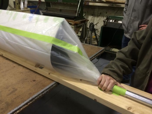 Sealed and ready for vacuum.