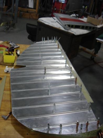 Rudder dry fit.