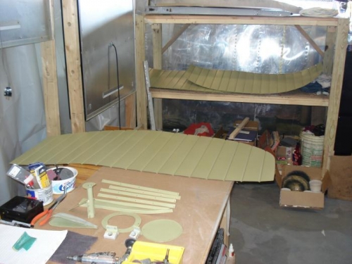 Elevator skins and parts.