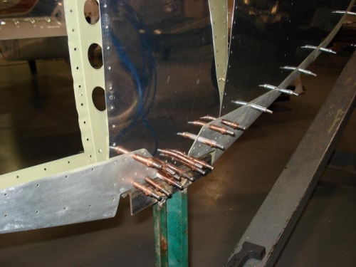 Center section clecoed up.