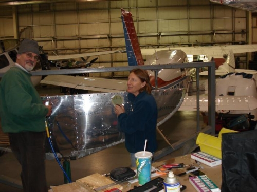 Co-owners working the HS.