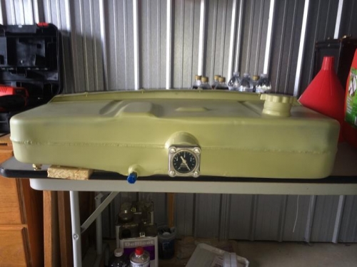 Left tank full of fuel.