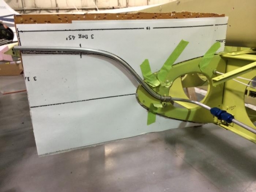 New tube formed to drawing.