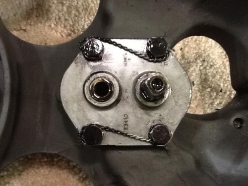 Oil pump before disassembly.