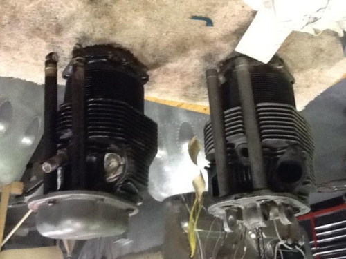 Before & after blasting.