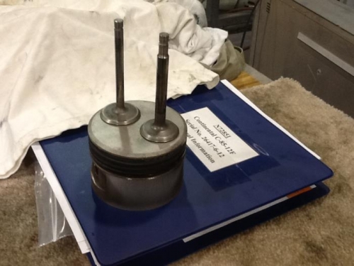 #1 piston & valves cleaned up.