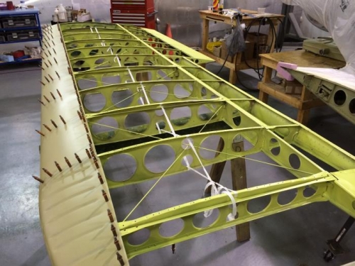 Leading edge top side.