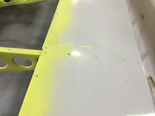 Drilled holes trailing edge.