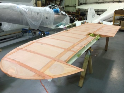 Chord-wise tapes installed.