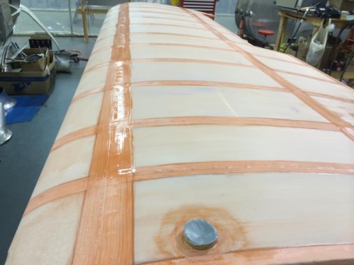 Right wing top final tape coat.