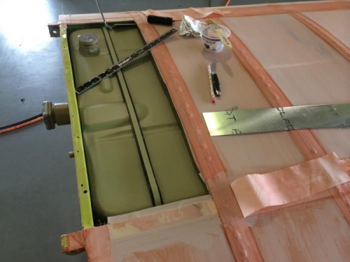 Opened up for repairs.