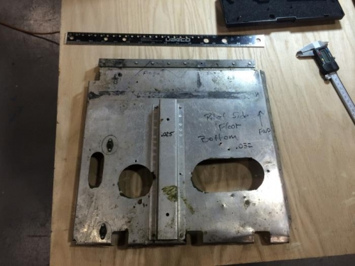 Pilot floor pan bottom.