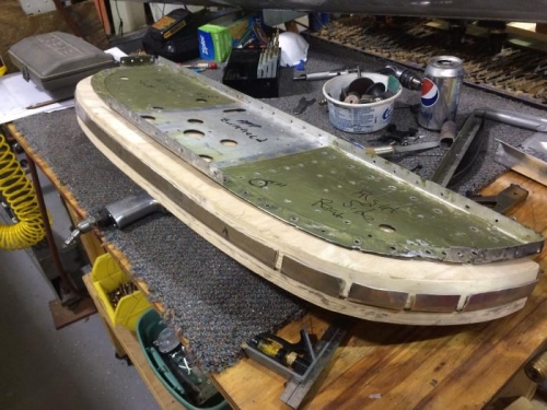 Old & new aft bulkheads.