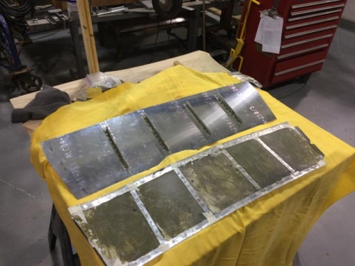 Old and new belly skin.