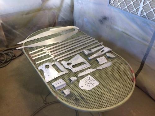 Parts prepped for primer.