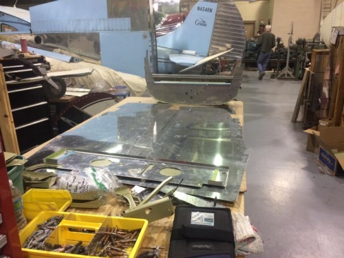 Skins and parts ready to prep for primer.