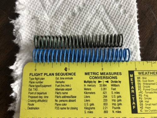 New spring longer. More pressure?