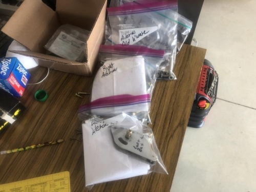 Aileron parts bagged.