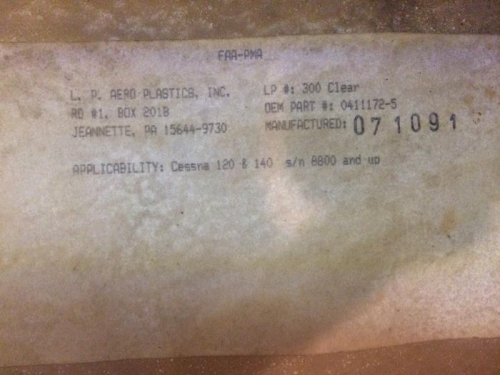 Slip from new windsheild.